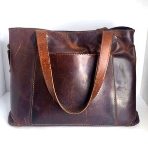 Versacarry Brown Leather Conceal Carry Purse